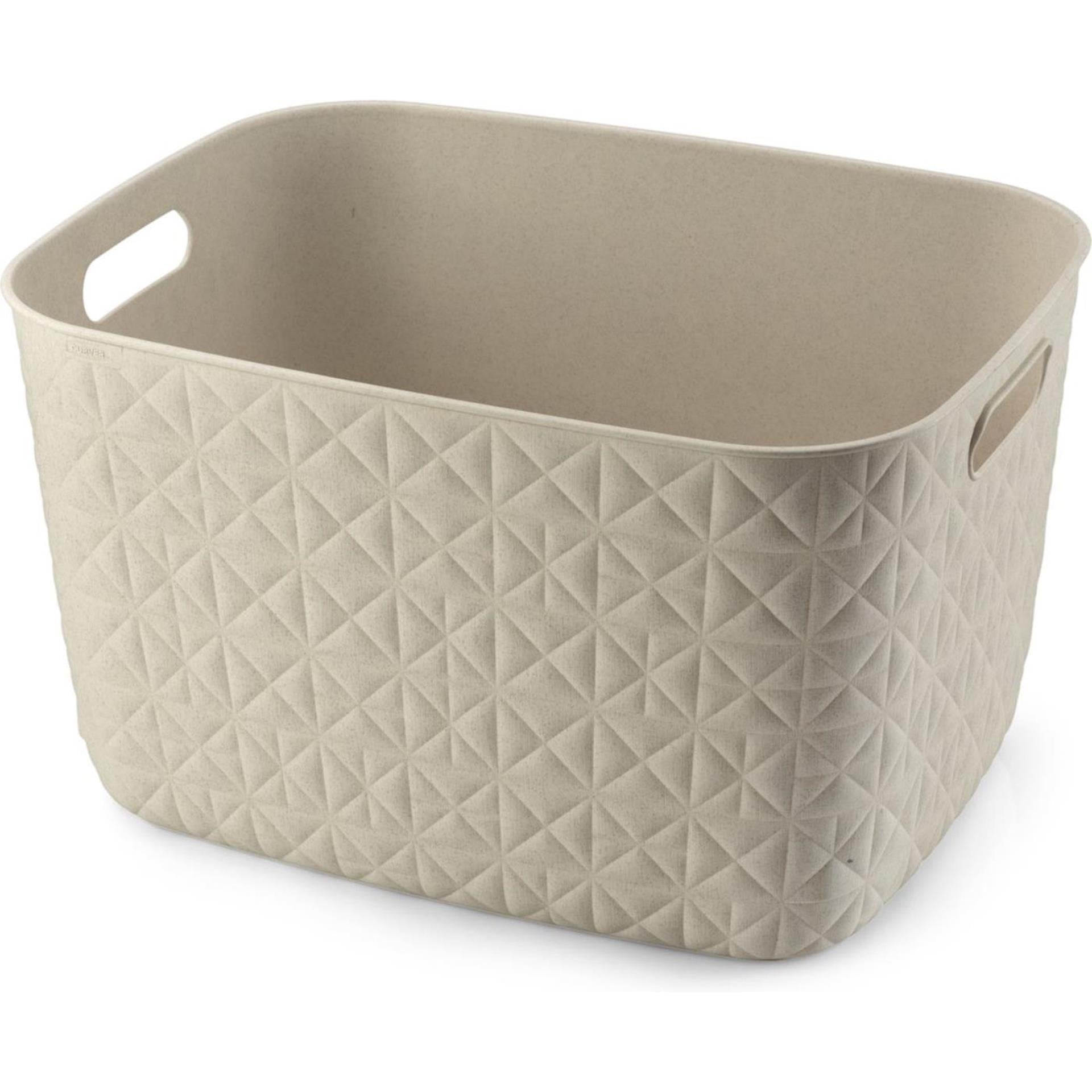 Curver softex opbergmand groot 19l krijtwit