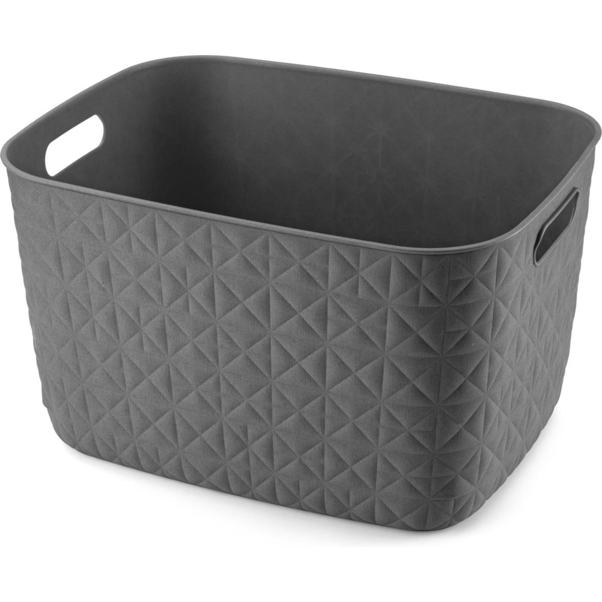 Curver softex opbergmand groot 19l antraciet