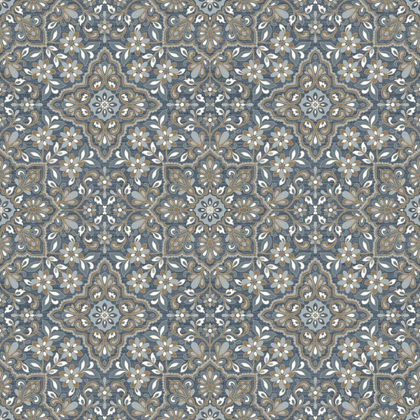 Noordwand Homestyle Behang Portugese Tiles bruin en blauw
