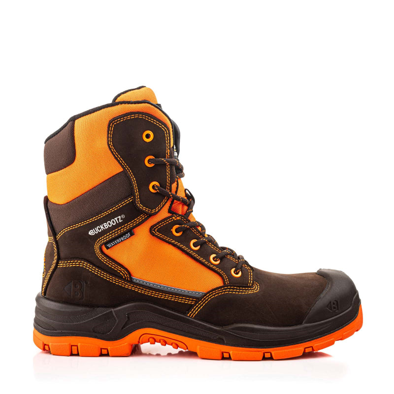 Buckbootz werkschoen bviz1 hoog s3 + kn | zwart geel bviz1yl | maat 43 - 00.176.087.43