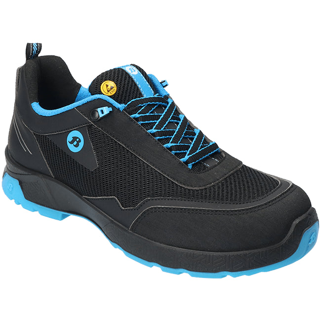 Bata werkschoen summ two laag s3 | zwart blauw | maat 48 - 00.017.140.48