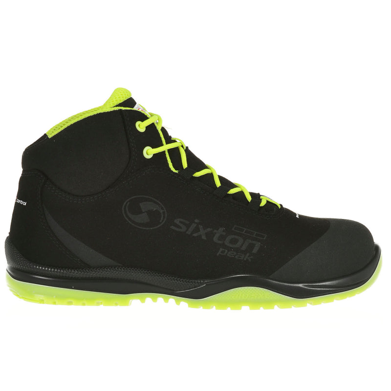Sixton peak cuban hoog 91370-00 s3 | zwart geel | maat 43 - 8052086524217