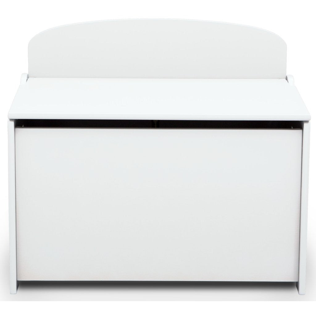 Delta kinderen tb83460gn-130 houten opbergkist met rugleuning wit