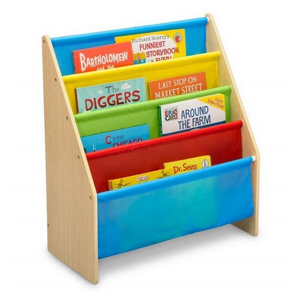 Delta kinderen tb84452gn houten boekenrek veelkleurig