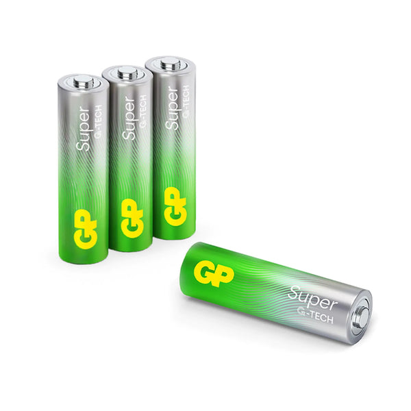 Gp super alkaline aa-batterijen 4pk