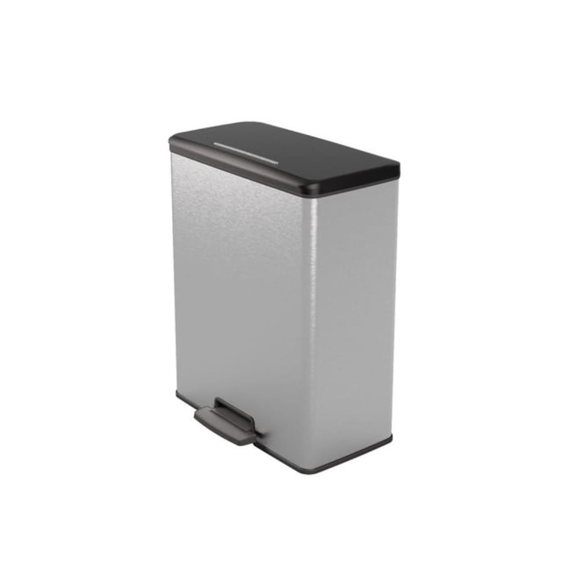 Curver deco bin duo 26l+26l zilver