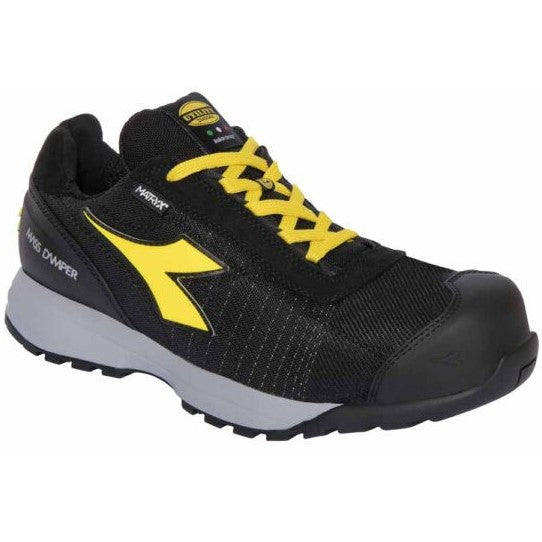 Diadora werkschoen glove mds mtx low 181133 s1ps | black yellow c1463 | maat 44 - 8053607610594