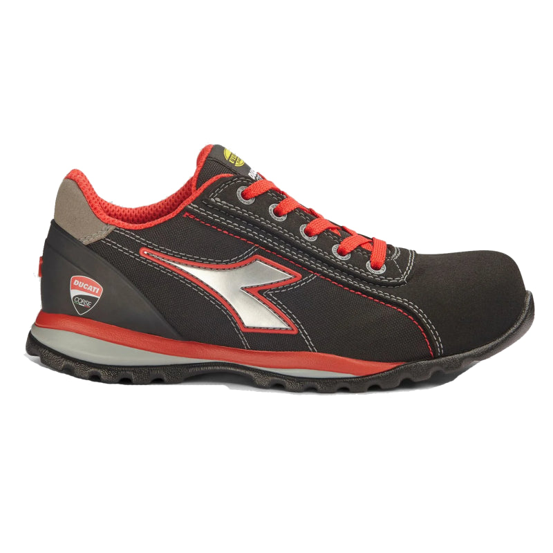 Diadora werkschoen glove monster low s3s 182048 | zwart rood | maat 46 - 8054795151487