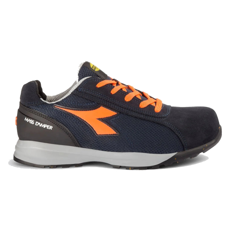Diadora werkschoen glove mds text low 181136 s1ps c9545 | dark navy orange fluo c9545 | maat 36 - 8053607612512