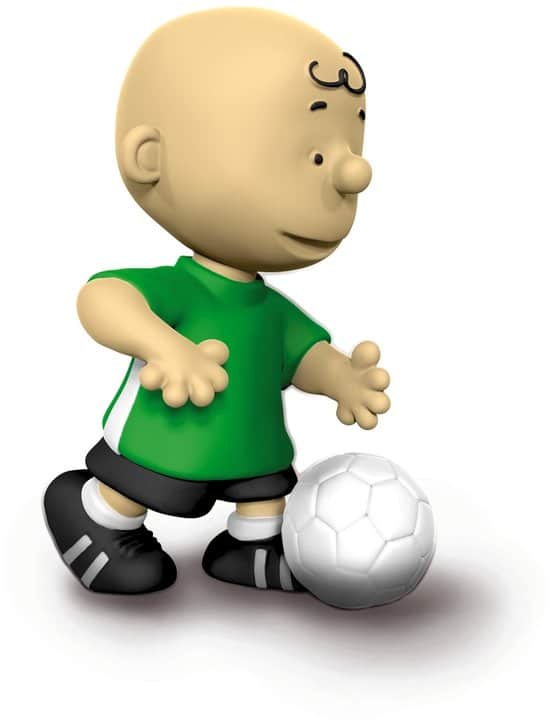 Schleich snoopy peanuts charlie brown voetballer