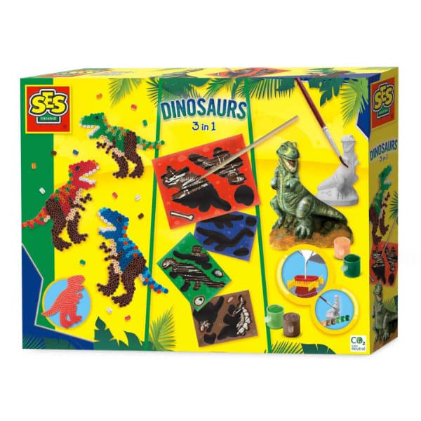 SES Knutselset Dino's, 3-in-1