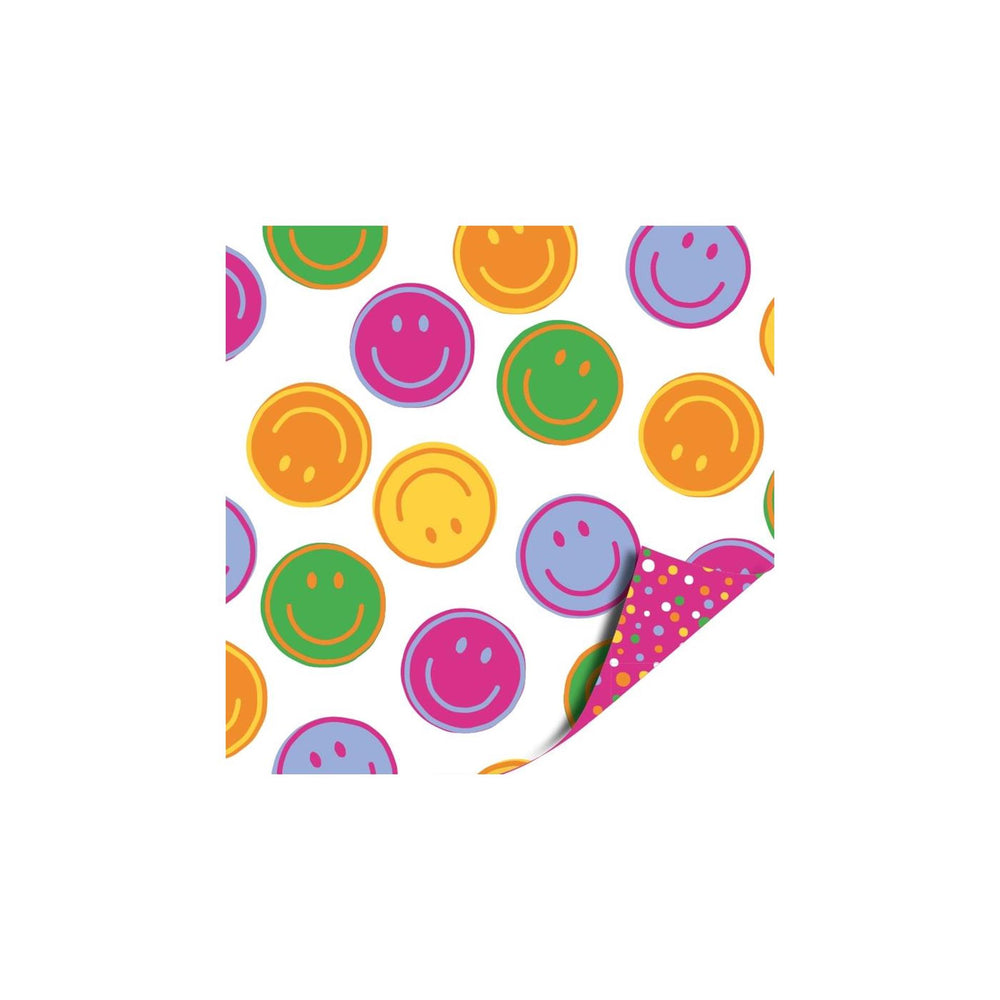 Kassaplan toonbankrol 50cm 100m - smileys multicolor confetti