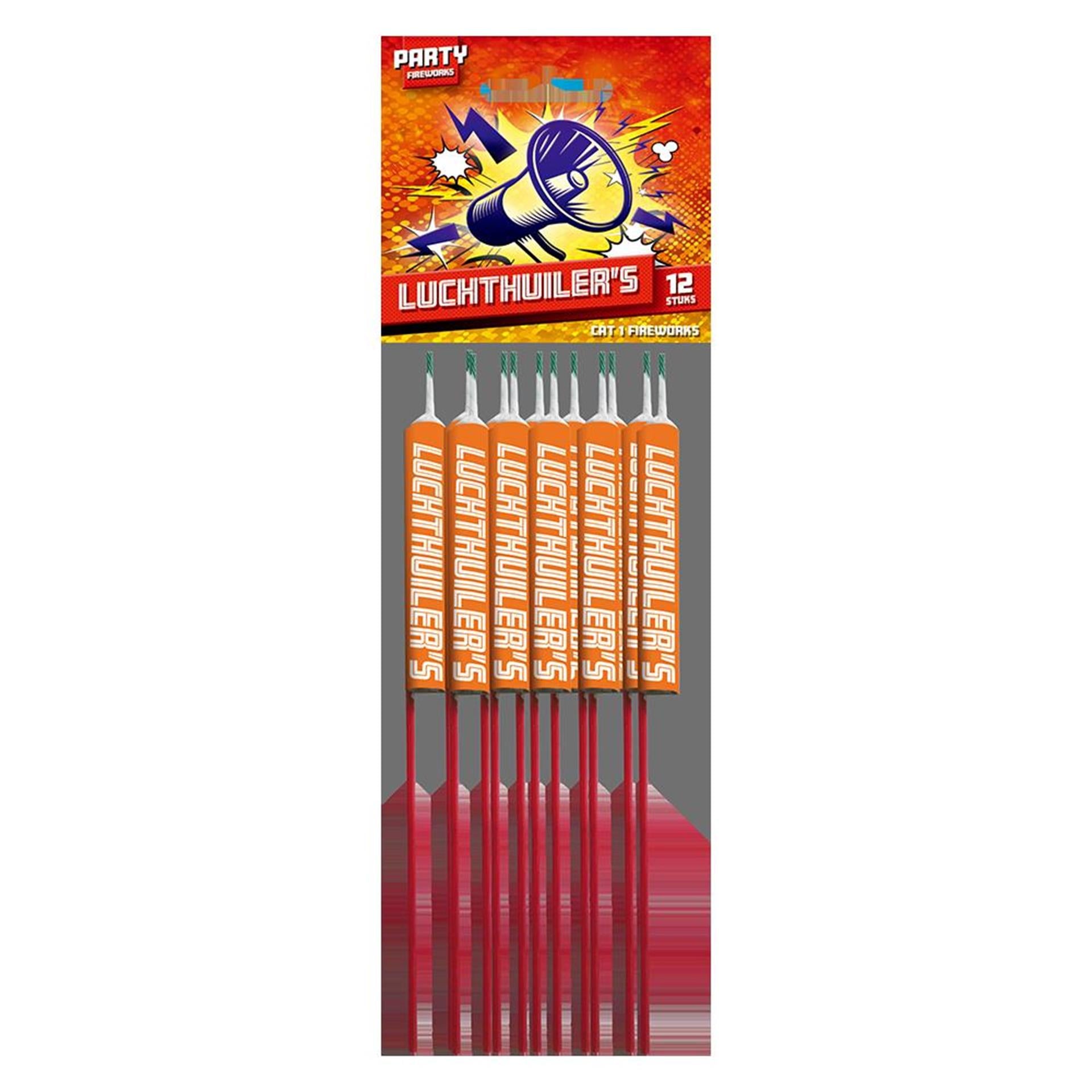Party fireworks vuurwerk luchthuilers 12stuks