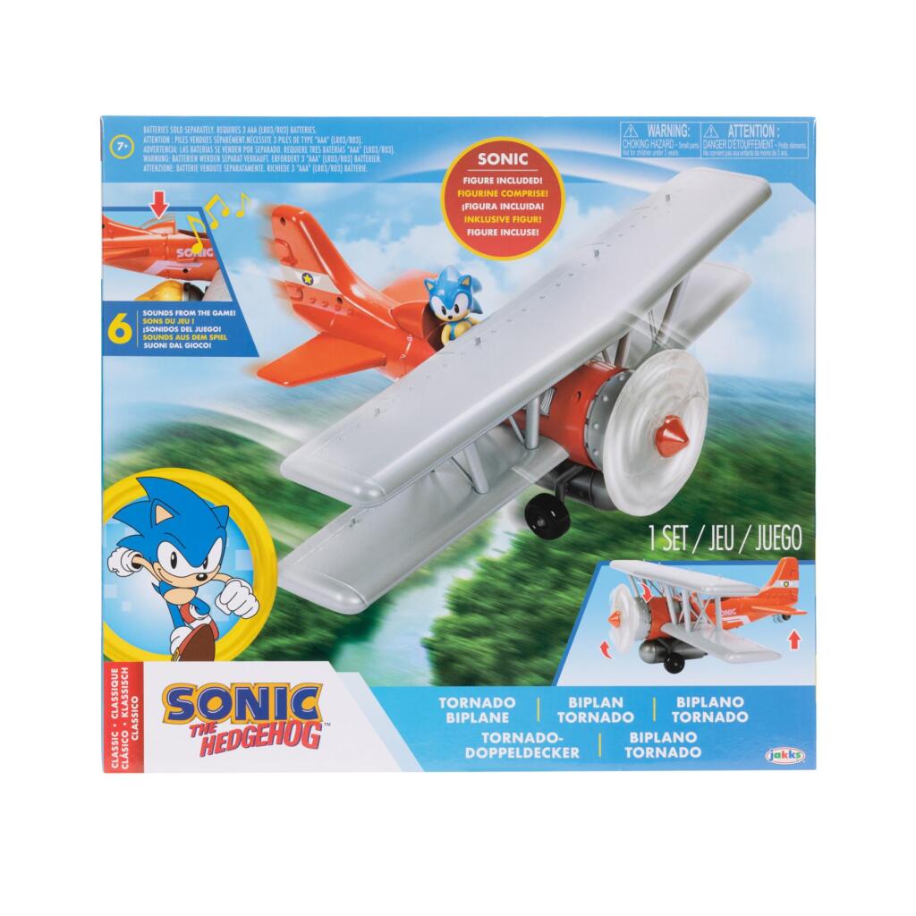 Overige merken sonic tornado tweedekker inclusief 6,5 cm figuur
