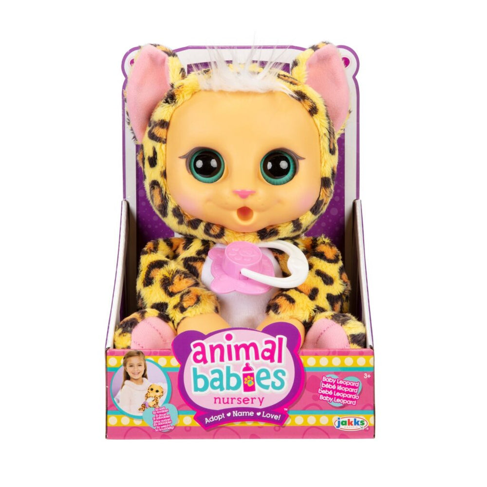 Jakks dierenbaby's luipaard + geluid