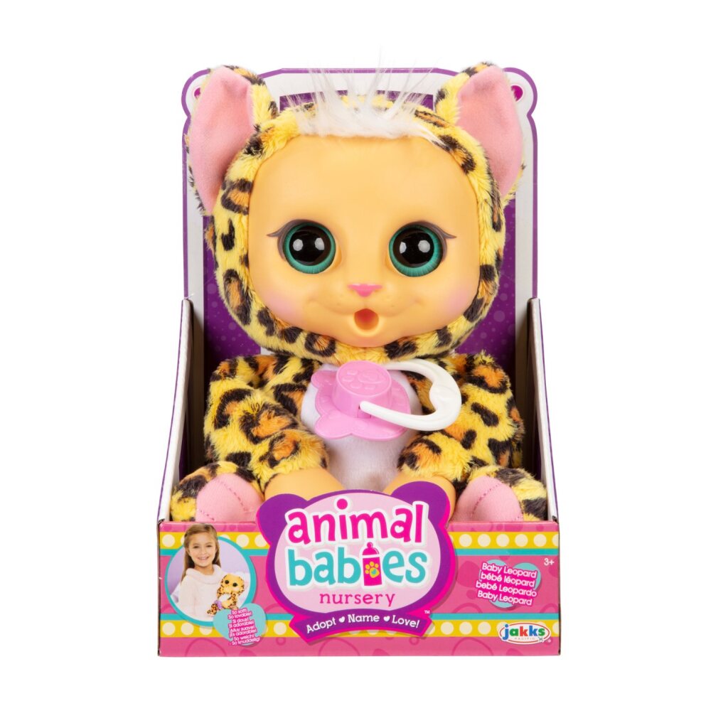 Jakks dierenbaby's luipaard + geluid