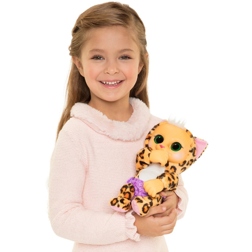 Jakks dierenbaby's luipaard + geluid