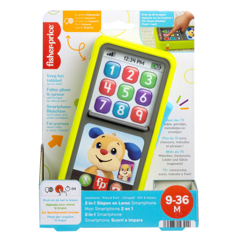 Fisher price fisher-price 2-in-1 schuivend leren smartphone