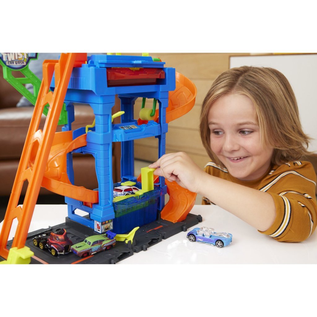 Mattel Hot Wheels City Tunnel Twist Autowasstraat