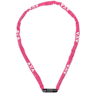 Axa kettingslot rigid rcc code 120x3,5 met polyester hoes - roze