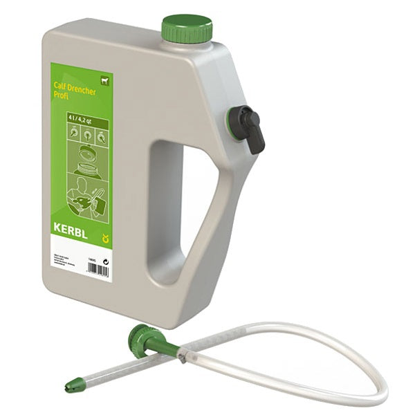 Calf drencher profi 4ltr met flexibele sonde 105cm