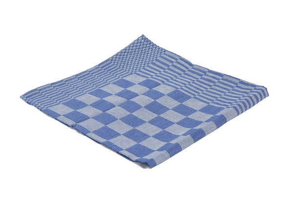 Betra theedoek blok blauw 65×65 cm (6 stuks)