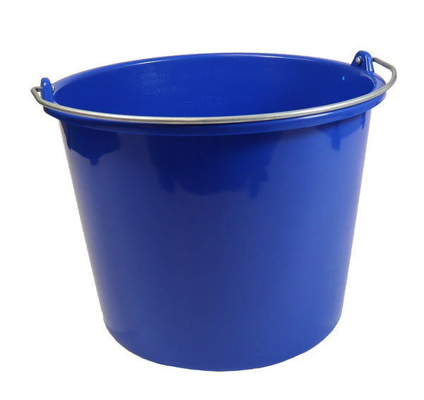 Eurotools emmer kunststof prof, blauw 12l.