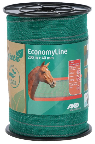 Ako producten lint economyline 200m 40mm groen grijs 8x0 16mm