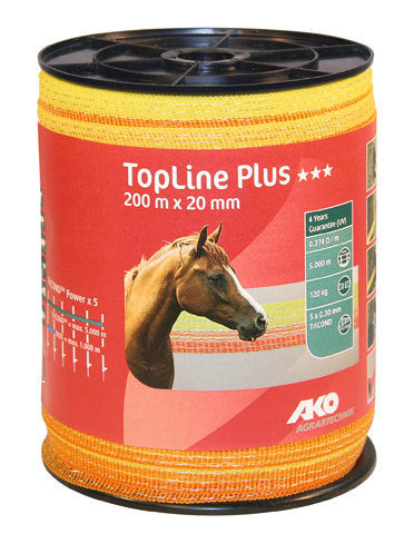 Ako producten topline plus schriklint geel oranje 2cm 200m