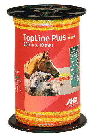 Ako producten topline plus schriklint geel oranje 1cm 200m