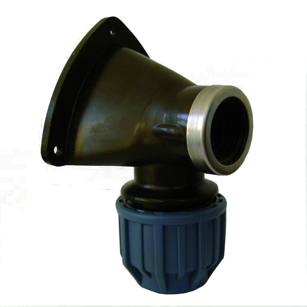 Producten muurplaat knie 25mm x 34 binnendraad