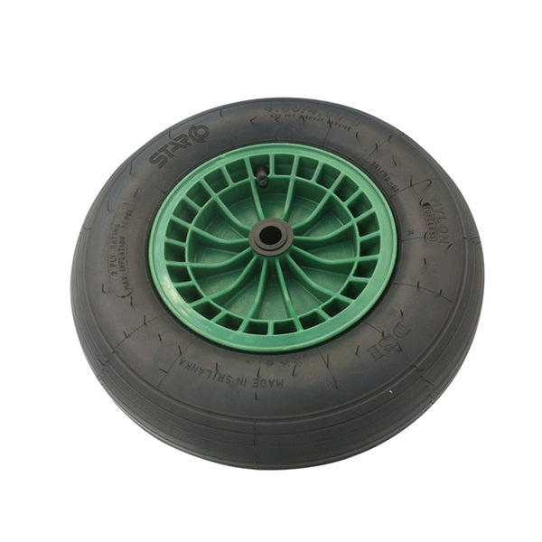 Fort producten wiel 4 80 4 00x8 2ply band kunststof velg groen zonder as