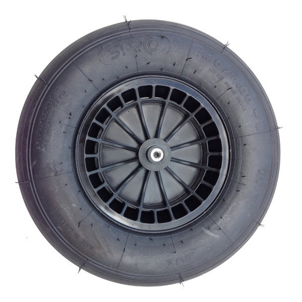 Fort producten wiel 4 80 4 00x8 2ply band kunststof velg zwart as 13cm