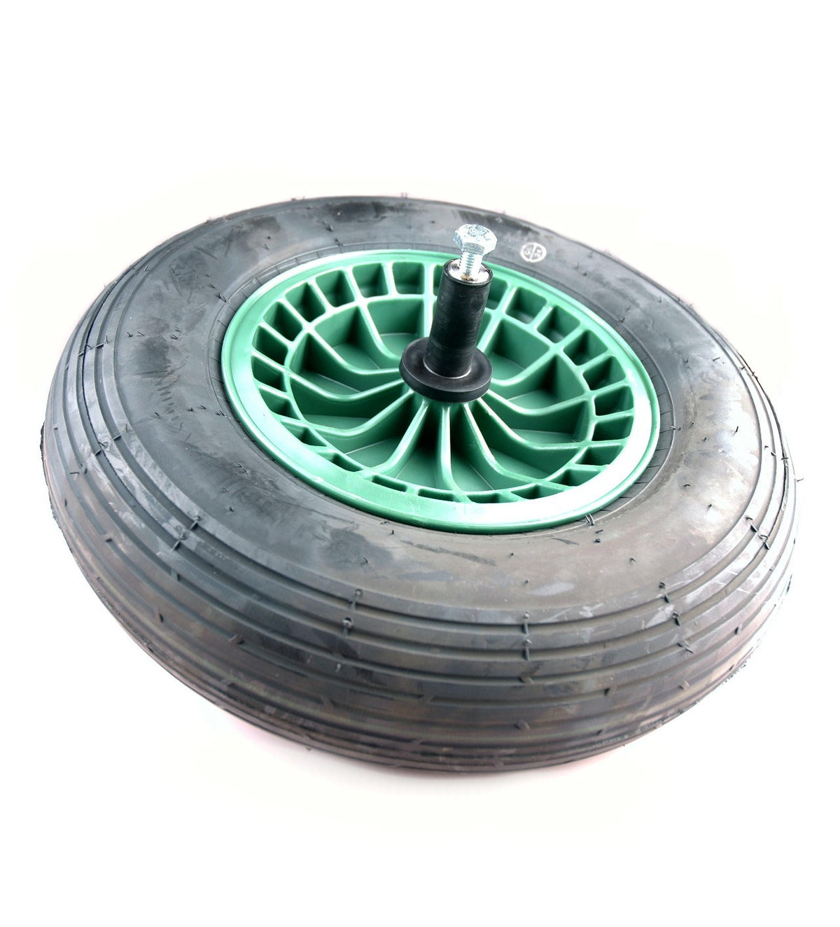 Fort producten wiel 4 80 4 00x8 2ply band kunststof velg groen as 20cm