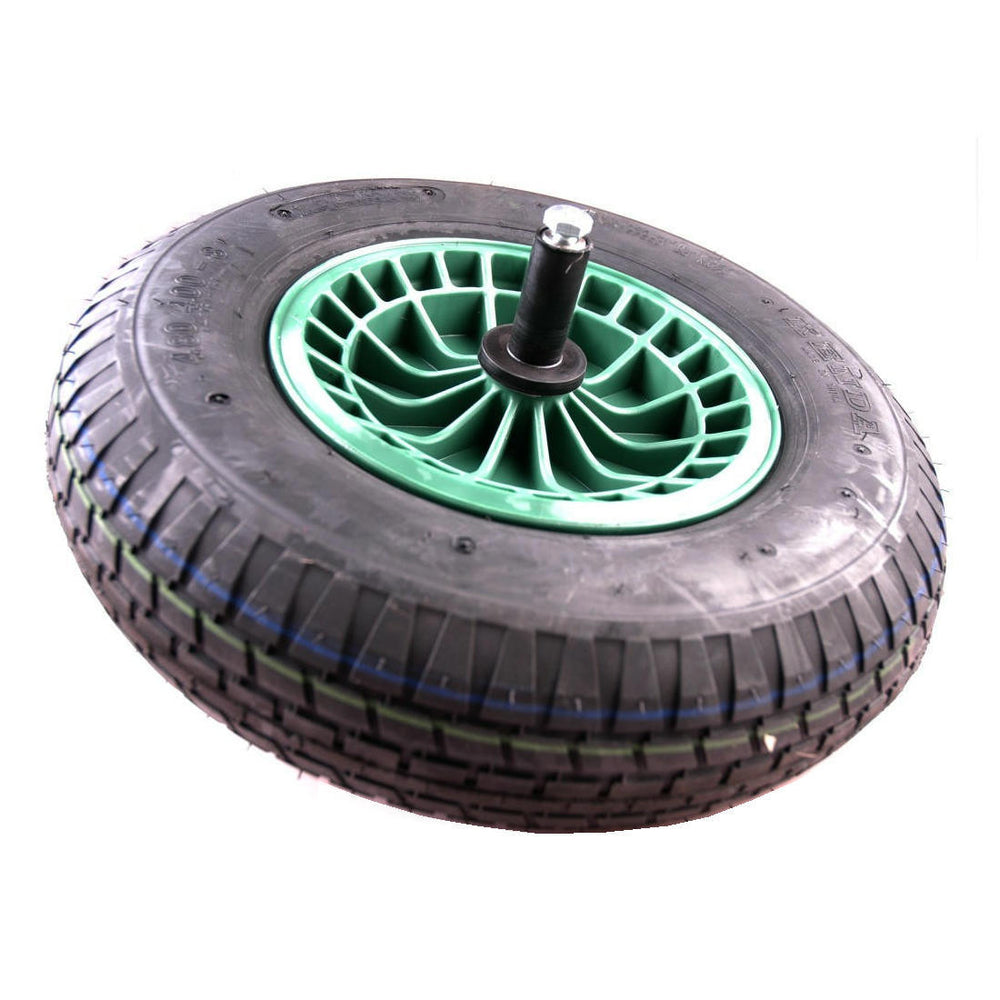 Fort producten wiel 4 80 4 00x8 4ply band kunststof velg groen as 20cm
