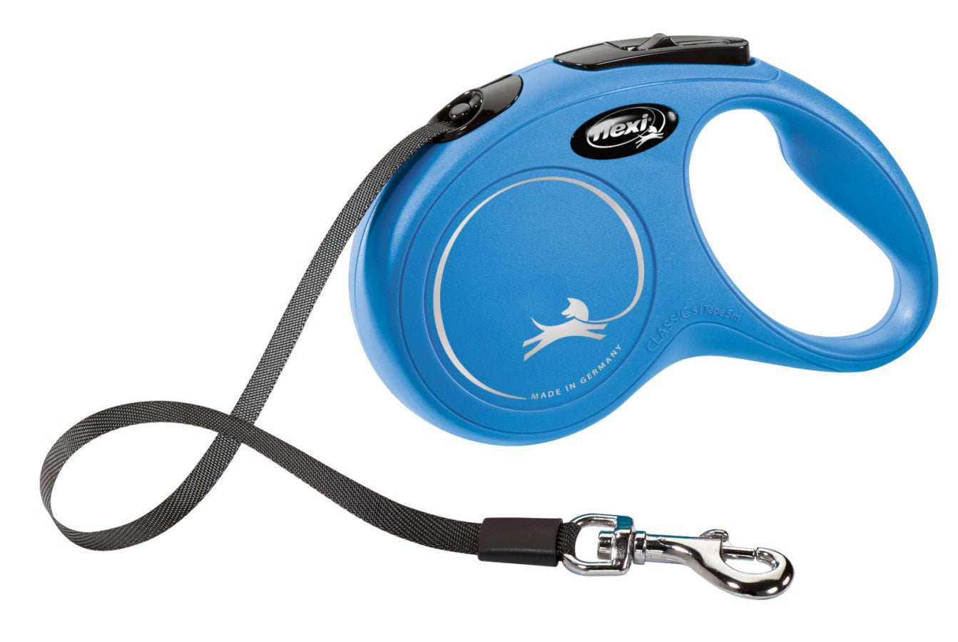 Flexi producten rollijn new classic band blauw s5 meter tot 15kg