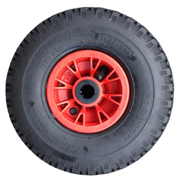 Fort producten steekwagenwiel 300 4 260x85 2ply velg rood