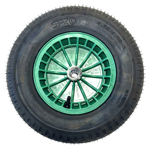 Fort producten wiel 4 80 4 00x8 4ply band kunststof velg groen zonder as