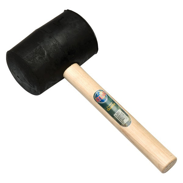 Mm eurotool producten rubberhamer nr 9 zacht 2 kg 70 shore met steel