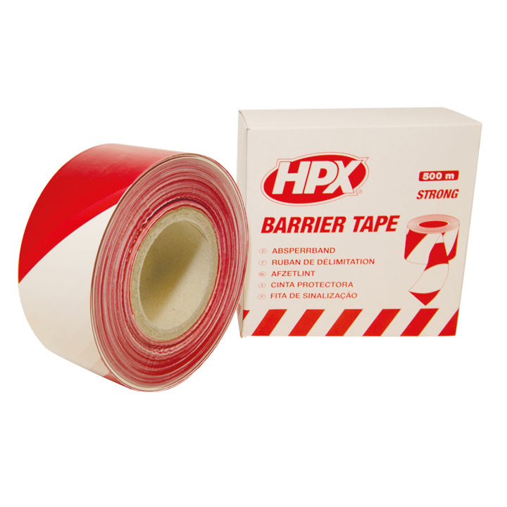 Hpx producten afzetlint rood wit 7cm 500m