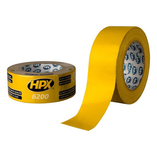 Hpx producten duct tape reparatietape geel 48mm x 25m