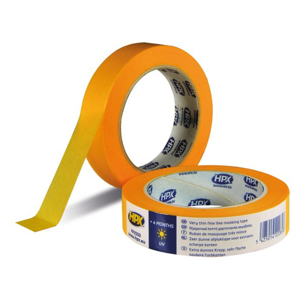 Hpx producten afplakband masking tape 4400 oranje 50mm x 50m