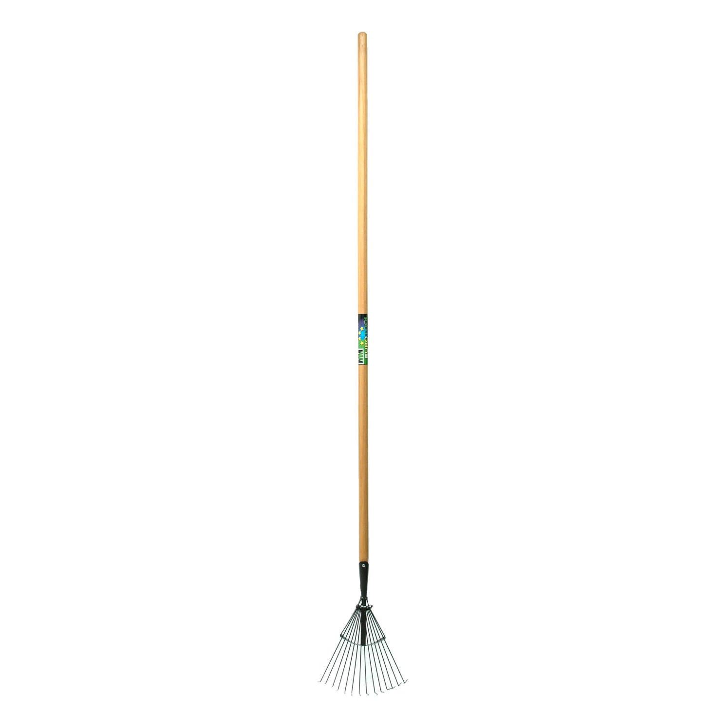 Mm eurotool producten gazonhark mm prof 14tds rond met steel 160cm
