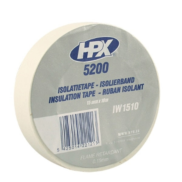 Hpx producten isolatietape 5200 wit 15mm x 10m