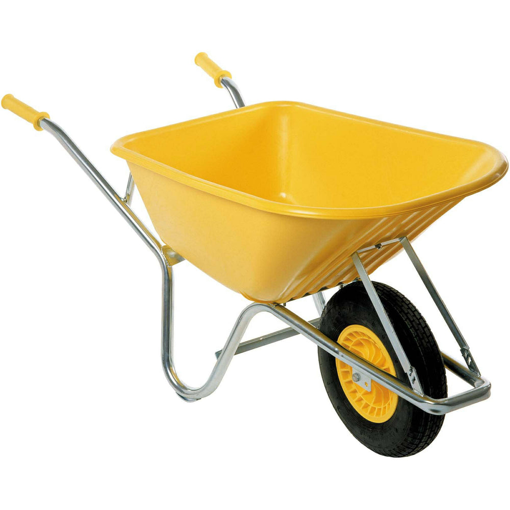 Fort producten kruiwagen 100l geel type pe100
