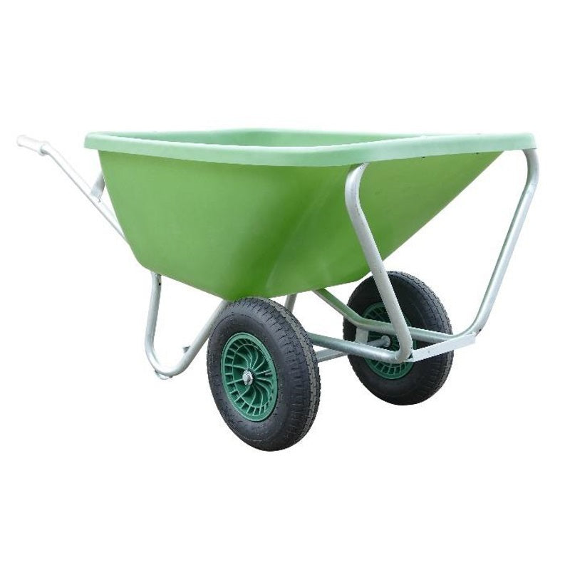 Fort producten kruiwagen f s 200l groen verz onderstel 2 luchtwiel