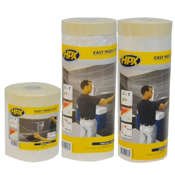 Hpx easy mask film crêpepapier | 2700mm x 16m - pm270016 pm270016