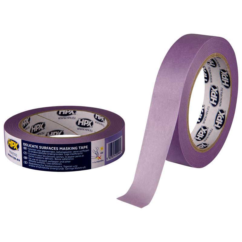Hpx producten delicate surfaces masking tape 4800 paars 50mm x 50m