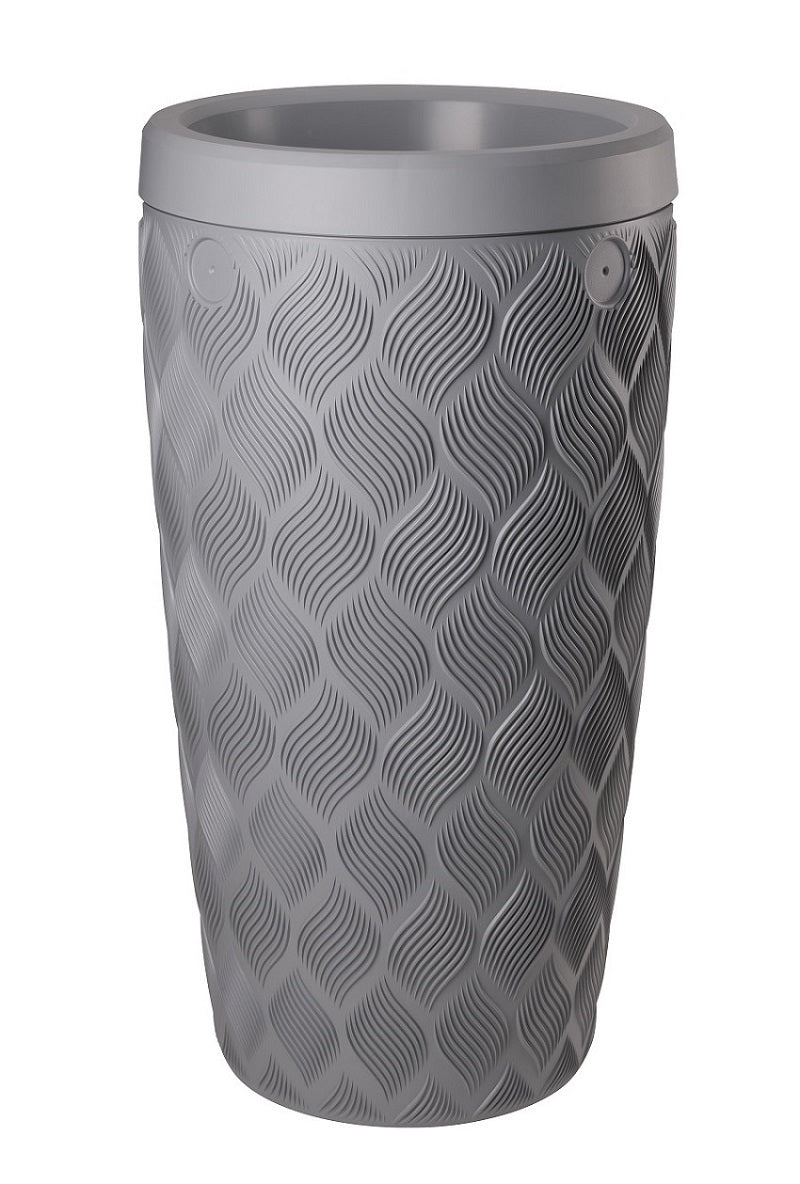 Producten regenton flow platinumgrijs 240l incl plantenbak