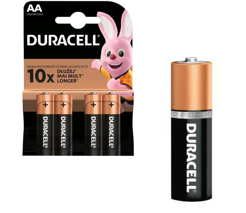 Duracell producten batterij lr6 aa 15v x4st